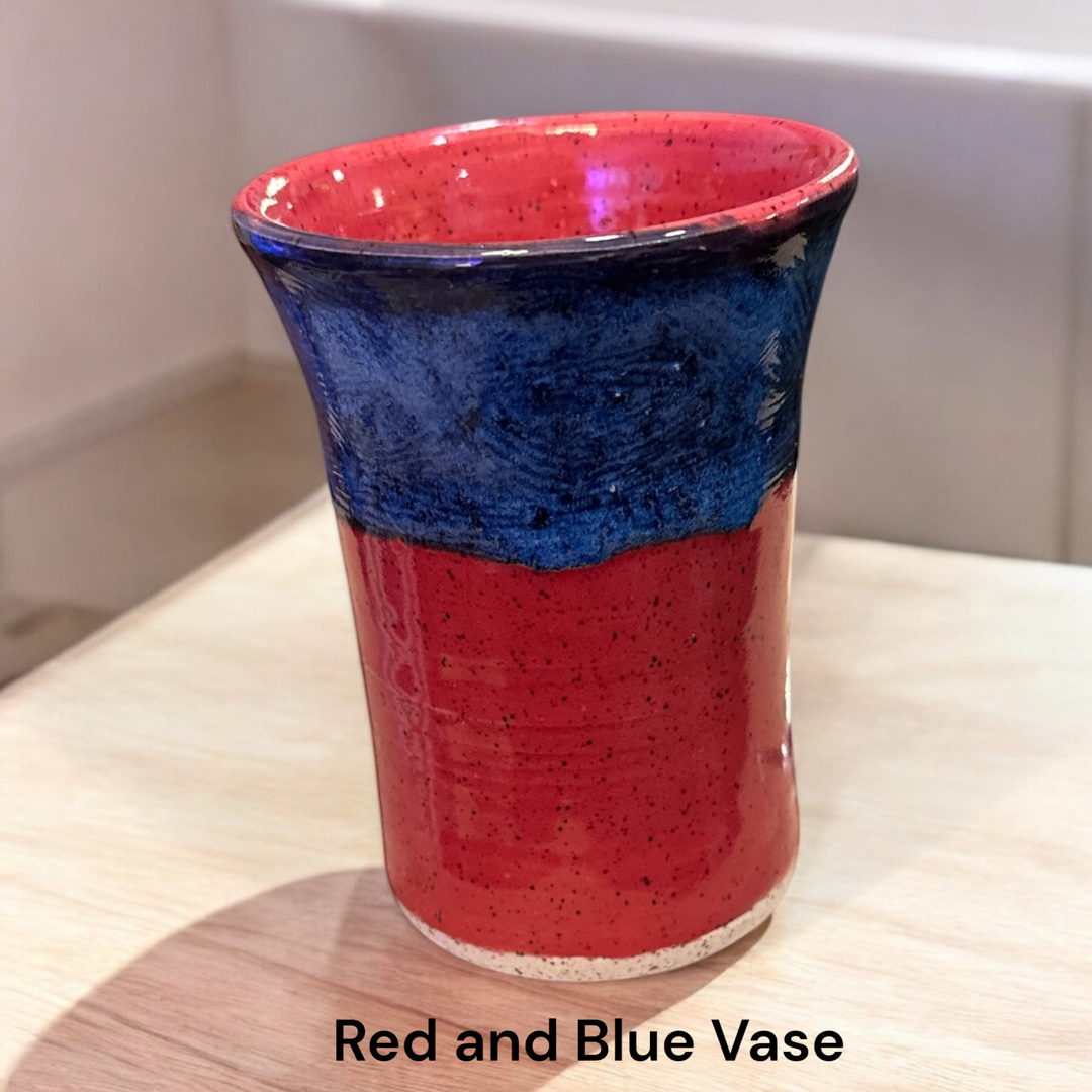 Red, White and Blue Vase