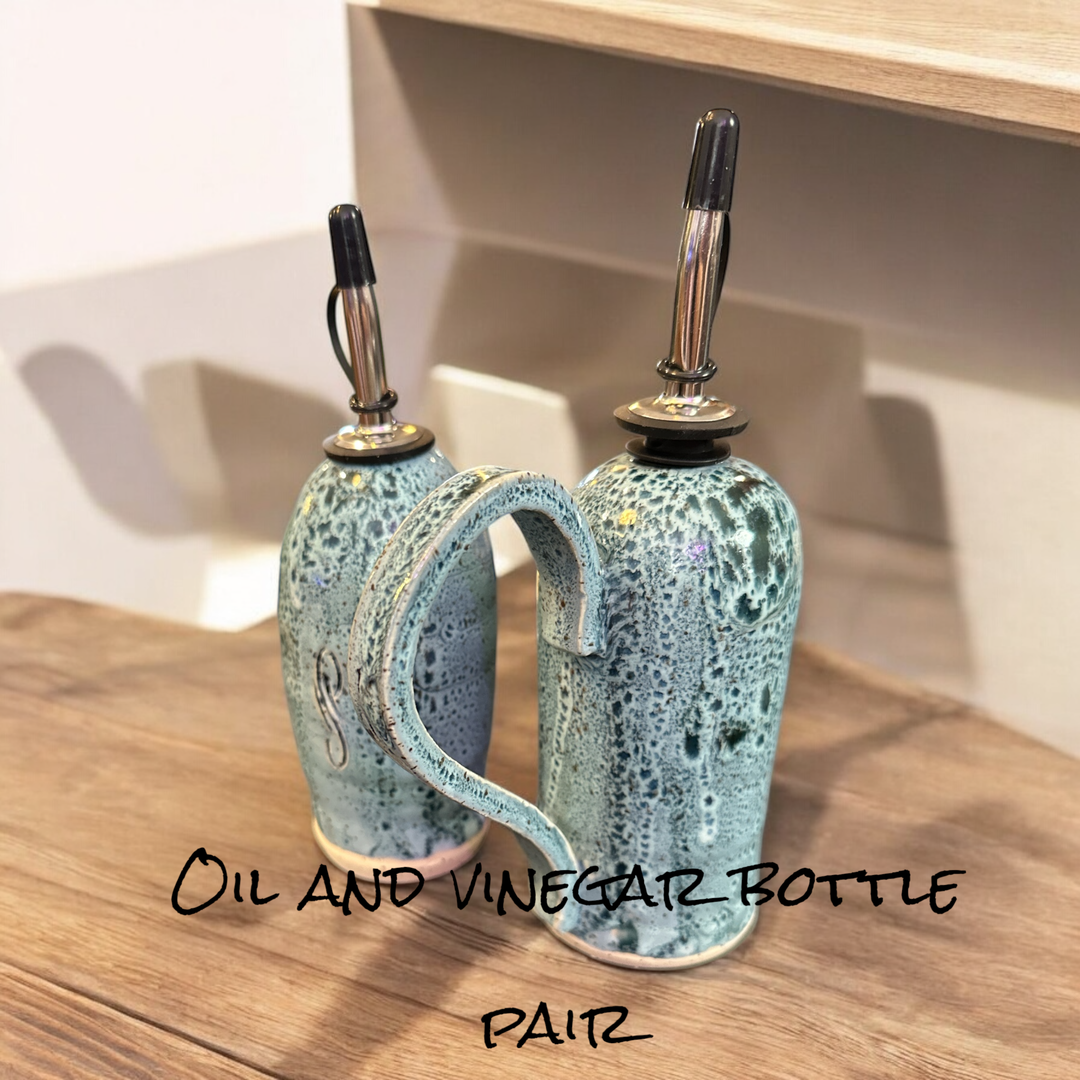 Oil &  Vinegar Bottle Pair